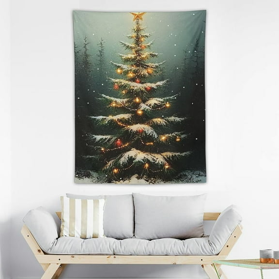 Wall Hanging Tapestry For Christmas Tree Home Wall Blanket for Wall Art and Wall Decoration Hang up Throw Blanket, Lightweight, Soft and Cozy Blankets for Home Decoration, Room Tapestry, Best Graphic