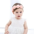 thumbnail image 5 of Inevnen Baby Girl Lace Flower Headband Stretch Kids Todders Princess Floral Hairbands 1-6 Years, 5 of 7