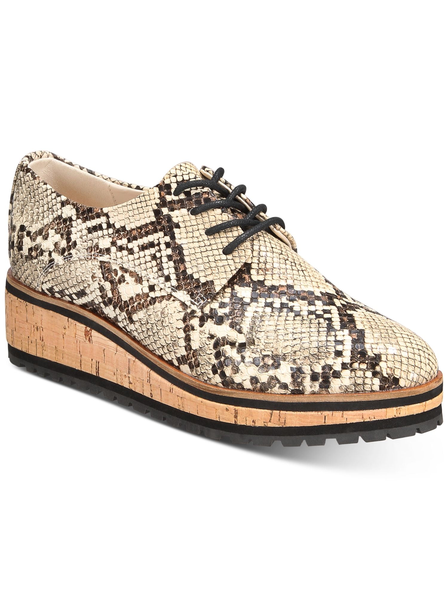 ALDO Womens Beige Snake 1 Platform Lug Sole Jordan Ubuy