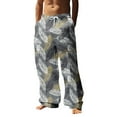 thumbnail image 1 of WEAIXIMIUNG Salopette Homme Ajustée Mode Décontractée Homme Imprimé Léopard 3D Numérique Pantalon Droit Décontracté Style Trois, 1 of 5