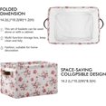 thumbnail image 2 of FREEAMG Small Flowers Storage Bin for Toy Storage Basket Dirty Clothes Sundries Office Home Closet Organizer Shelf Cube Box Waterproof Laundry Basket, 2 PCS, 2 of 7