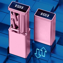 True Wireless Earbuds, 10mm Drivers with Big Bass, Bluetooth 5.3, 30H Long Playtime, Water-Resistant, 2 Mics for AI Clear Calls, 22 Preset EQs, Customization