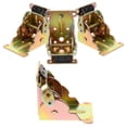 thumbnail image 4 of AURARMLET 4Pcs Heavy Duty Foldable Table Legs Iron Folding Lock Golden Color for Home Use, 4 of 8