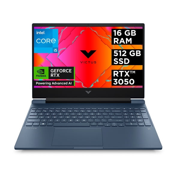 Laptop Gamer HP Victus 15-fa0022la Nvidia GeForce RTX 3050 Intel Core i5 16GB RAM 512GB SSD