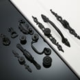 thumbnail image 4 of Hardware Negro de Muebles Del Armario Del Cajón de de La Perilla Del ón Del pequeña sala de La Aleación Negro 970-96 Colco Tirador de Tirador Negro, 4 of 8