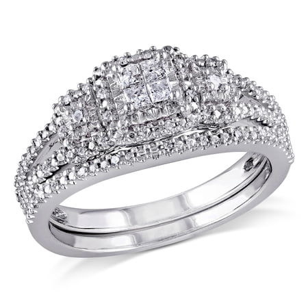 Everly Women's Diamond Sterling Silver Bridal Set