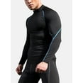 thumbnail image 3 of KelaJuan Men’s Long Sleeve Workout Tops Mock Neck Slim Fit Compression Shirts Outdoor Athletic Tops, 3 of 6