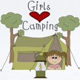thumbnail image 2 of CafePress - Girls Love Camping Infant Bodysuit - Baby Light Bodysuit, Size Newborn - 24 Months, 2 of 4