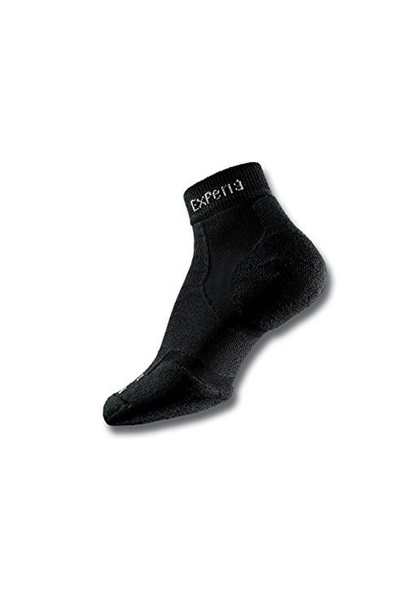 Unisex Experia TECHFIT Light Cushion Ankle Socks Black on Black - XCMU-066  black/black
