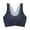 Blue, variant on qolati Womens Seamless Sport Bras No Underwire Comfort Push Up Bras Lace Soft Wireless Bralette Full Coverages Everyday Bra