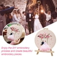 thumbnail image 3 of Needlework Embroidery Kit Wedding Bride Groom Themed Decoration Design, 3 of 8