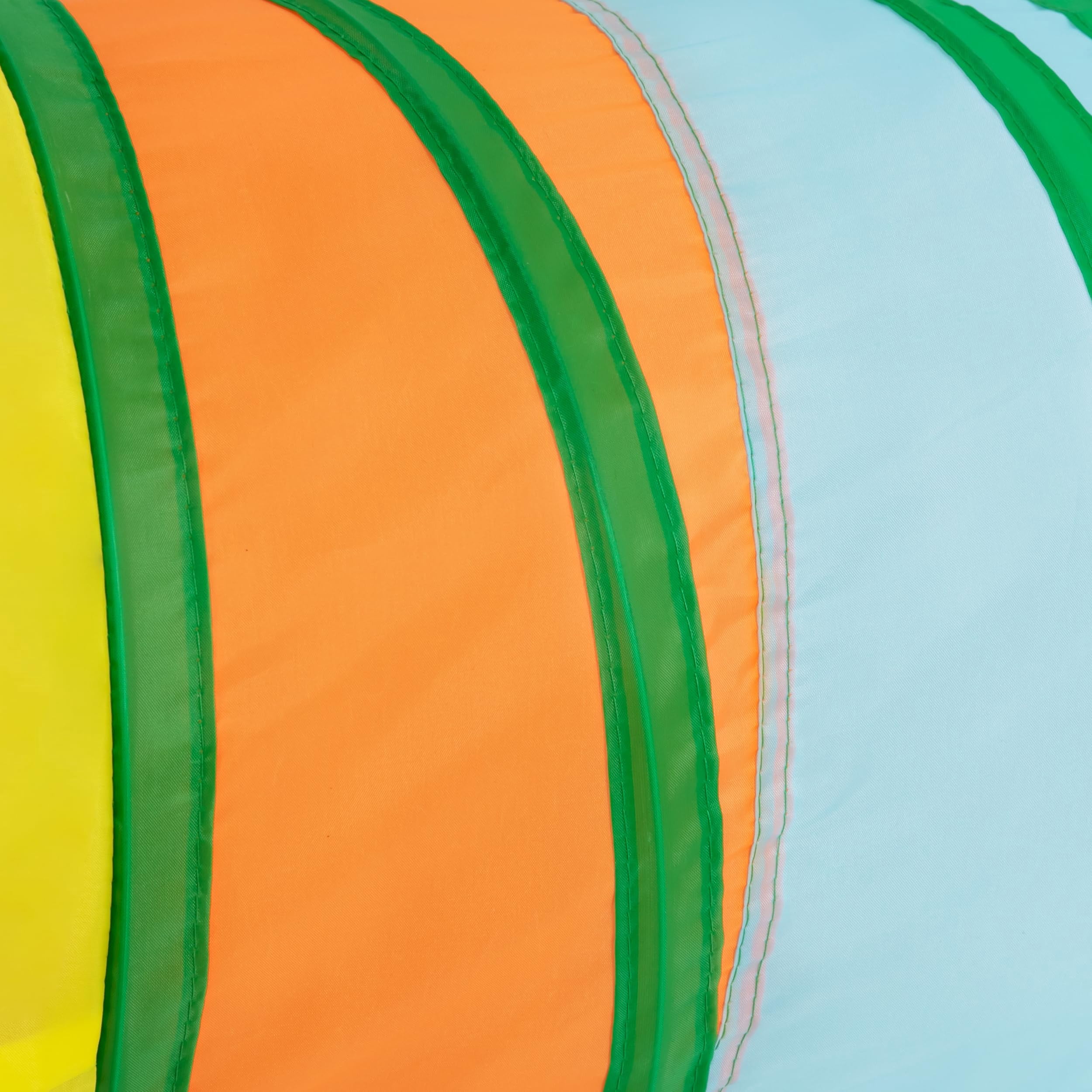 mirlewaiy Pet Cat Tunnel Collapsible Toy, 3-Way Kitty Tunnel with Peek Hole & Ball - Indoor Play Tube for Cats, Kittens, Puppy, Rabbit, Rabbit Rainbow