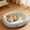 Blue_Hot#30393, variant on Small Dog & Cat Bed Double-Layer Insulated Washable Plush Oval Cuddler with Bolster Neck Support, Zipper Cover and Non-Slip Waterproof Bottom for All-Season Comfort (Up to 15 lbs)