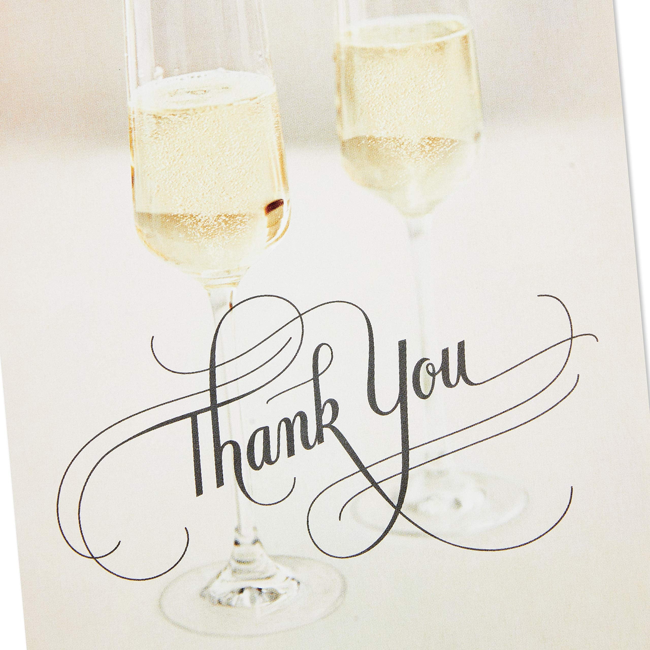 Hallmark Wedding Icons Thank You Notes Greeting Cards with Envelopes, 3.75" x 5.19" (36 Count)
