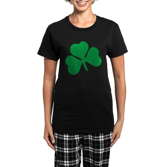 CafePress - Clover Women's Dark Pajamas - Women's Short Sleeve Print T-Shirt and Pants Dark Cotton Pajama Set