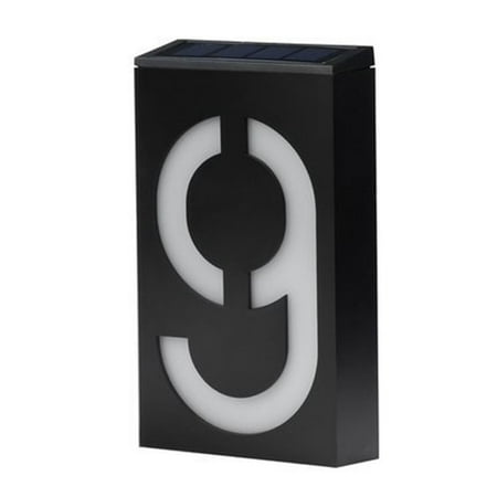

YMH Solar Powered 0-9 LED Light House Address Number Street Road Doorplate Wall Lamp
