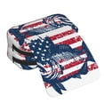 thumbnail image 4 of Kdxio bass fish with the USA flag for Double Compartment Pen Case Oxford Organizer with Zipper Pockets for Students Artists, 4 of 7