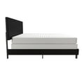 DHP Janford Upholstered Bed, Black Faux Leather, King