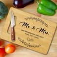 thumbnail image 3 of YILOSF-Wedding Gifts for Newlyweds, Bamboo Cutting Board for Kitchen, Mr & Mrs Marriage Chopping Board With A Gift Card, Engagement Bridal Shower Gifts for Bride And Groom -01, 3 of 3