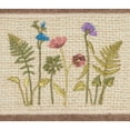 thumbnail image 3 of Authentic Hotel and Spa  Brown Turkish Cotton Wildflowers Embroidered Hand Towel, 3 of 3