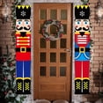 thumbnail image 3 of De Pancartas De Navidad Soldado Cascanueces Coplas De Navidad Porche De Navidad Decoración De Puerta De Navidad 180X30Cm 1 Par Serendint HA037868-00, 3 of 6