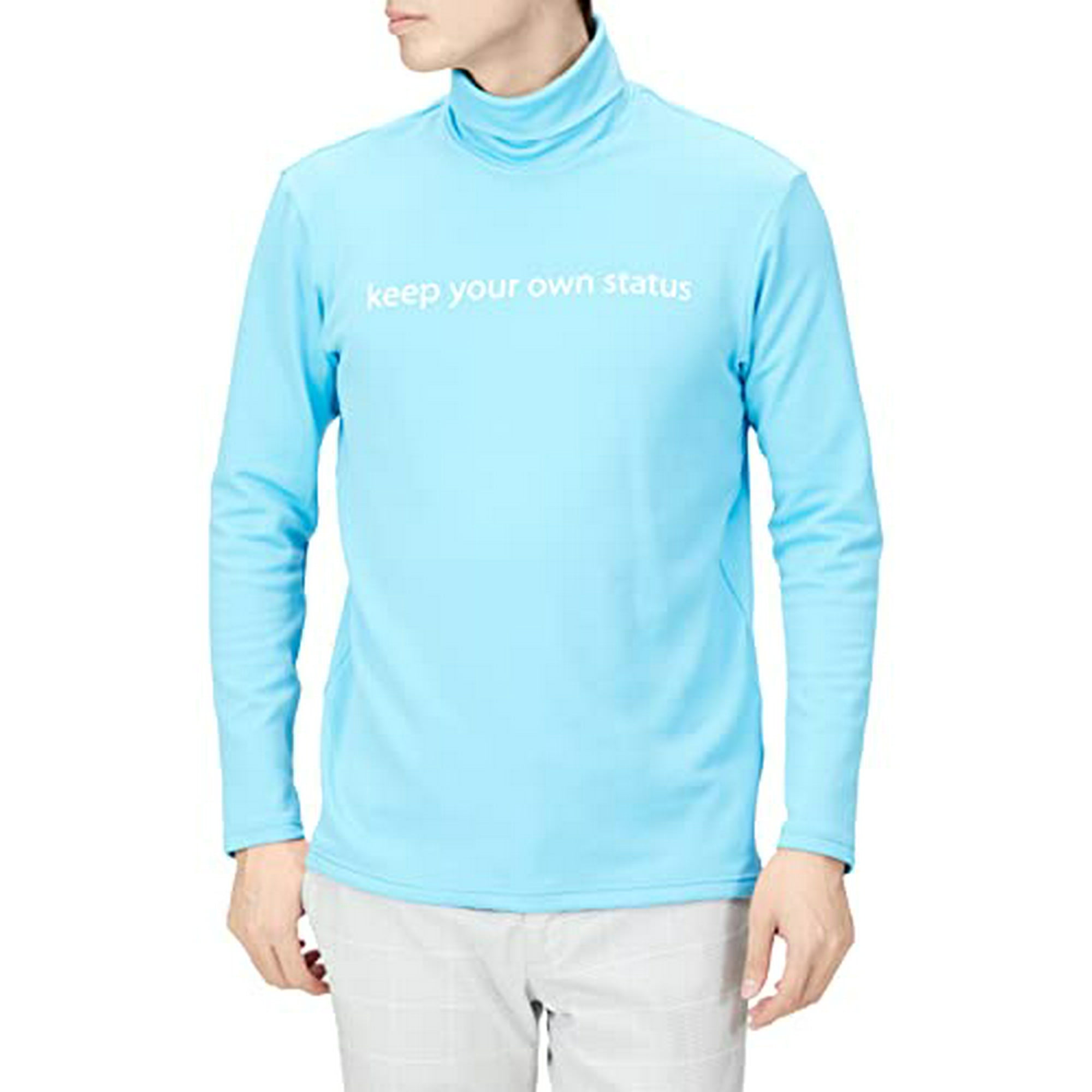 Mizuno E2MA2526 Men s Breath Thermo Long Sleeve Turtleneck Shirt Moisture Wicking Heat Stretch Men s Blue Atoll 2XL Walmart