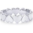 thumbnail image 2 of 14K Gold Plated Heart Stackable Ring for Women | Love Valentines Statement Rings, 2 of 5