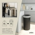 thumbnail image 5 of Venti Kitchen Trash Can with Swing Top Lid, Large 16-Gallon (62 L) Capacity, Black/Nickel, 5 of 10