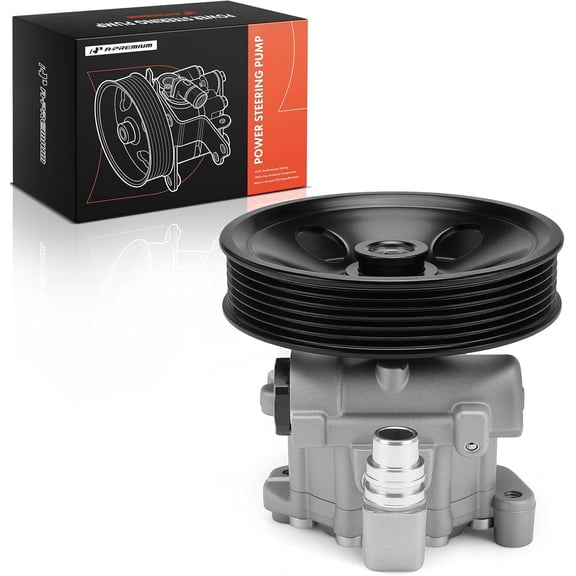 A-Premium Power Steering Pump with Pulley Replacement for Mercedes-Benz E320 2003-2005 E500 E55 AMG S600
