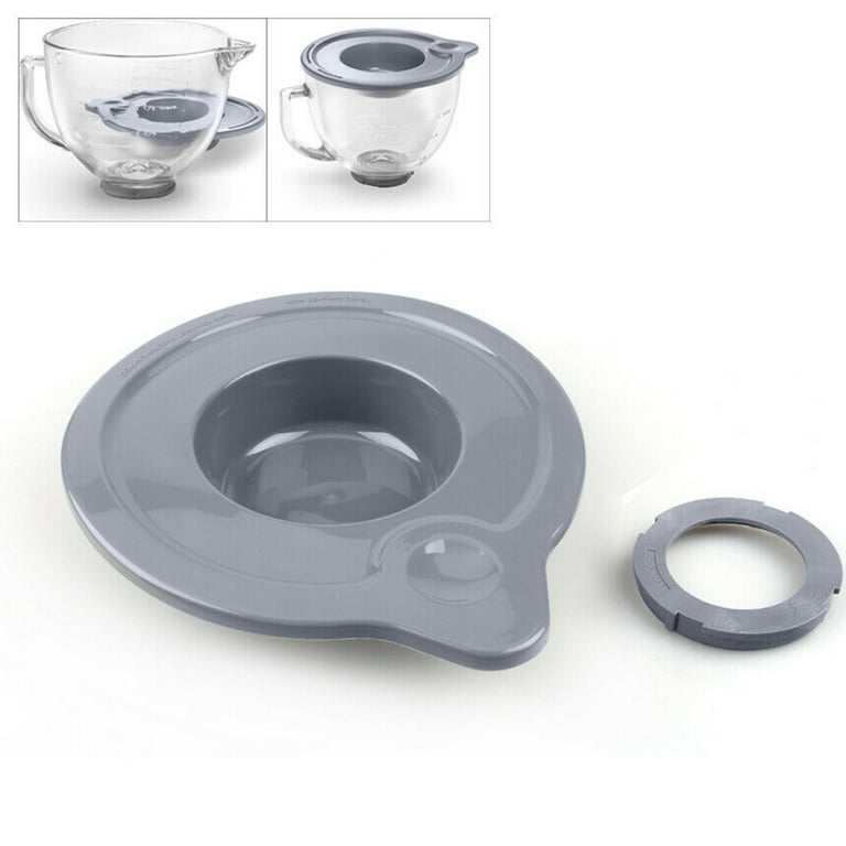 Leaveforme Tilt Head Lid Sealing Cover for KitchenAid K5GB 5-Quart Mixer  Glass Bowl Holder 