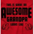 thumbnail image 2 of What An Awesome Grandpa Looks Like Men Big & Tall Graphic Tee Brisco Brands 3X, 2 of 6