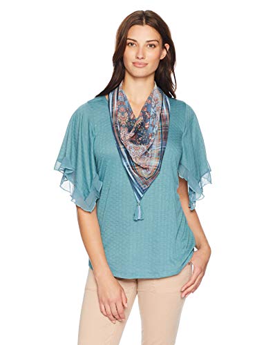 Oneworld Oneworld Women S Ruffle Sleeve Scarf Top Serene Silence Black Small Walmart Com Walmart Com Oneworld Oneworld Women S Ruffle Sleeve Scarf Top Serene Silence Black Small Walmart Com Walmart Com