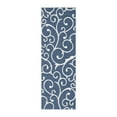 thumbnail image 4 of Unique Loom Decatur Collection Area Rug - Scroll (2' x 6' Runner Navy Blue/Ivory), 4 of 7