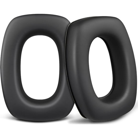 SOULWIT Earpads for Howard Leight by Honeywell Earmuffs Impact Sport/Pro, Sync, Leightning, Awesafe GF01, ZOHAN EM054, PROHEAR 030/036/016, Ear Pads Cushions with Softer Protein Leather - Black