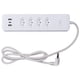 thumbnail image 3 of Regleta inteligente para protector contra sobretensiones WiFi Tuya con 4 salidas controladas individualmente 2 USB y 1 puerto tipo C 10A 250V enchufe de Brasil, 3 of 5