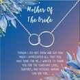 thumbnail image 2 of Mother of the Bride Mother's Day Gift, Jewelry Gift for Mother in Law, Necklace and Card Gift Set, Gift for Mom, Gift for Her, Jewelry for Mom [Silver Infinity Ring,Blue-Orange Gradient], 2 of 5