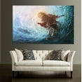 thumbnail image 2 of Jesus Picture Framed Wall Decor The Hand of God Wall Art for Bedroom Office Framed Ready to Hang, 2 of 7