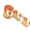 Big pumpkin style, variant on SDFGTstore Harvest Beauty Decorative Harvest Ribbon Showcasing Maple Motif Perfect for Party Tool and Fashion Hair Accessories