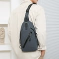 thumbnail image 5 of Kcolen Men's Casual Chest Bag Multifunctional Fashion Wallet Shoulder Pack Lightweight Travel Casual Weekender Hiking Travel Backpack, 5 of 6