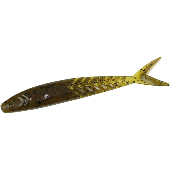 Zoom Shimmer Shad 4.25'' Green Pumpkin 5pk