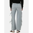 thumbnail image 3 of No Boundaries Bow Cargo Jeans, 30.5” Inseam, Women's and Women's Plus, 3 of 5