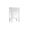 thumbnail image 5 of 18 inch mirrored nightstand in white, 5 of 5