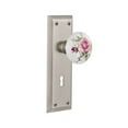 thumbnail image 7 of Nostalgic Warehouse Nykros_Psg_234_Kh Rose Porcelain Solid Brass Passage Door Knob Set -, 7 of 7