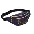 thumbnail image 2 of Women Geometric Patterns Waist Bag, Bright Colors Waterproof Fanny Pack, 2 of 3