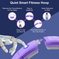 thumbnail image 4 of Weighted Workout Hoop for Adult Weight Loss - 50" Plus Size Silent Smart Waist Fitness Circle with Ball - Abs Exercise Equipment for Home…, 4 of 6