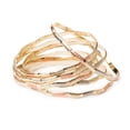 thumbnail image 3 of Pulsera Semanario Ametrinaa 3 Oros ZigZag 3mm Chapa de Oro 18k M, 3 of 5