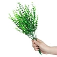 thumbnail image 4 of Gustave 8 Bundles Artificial Plants Fake Eucalyptus Stems Greenery No Fade Faux Plastic Plants for Vase Home Garden Verandah Indoor Outdoor Decor, 4 of 9