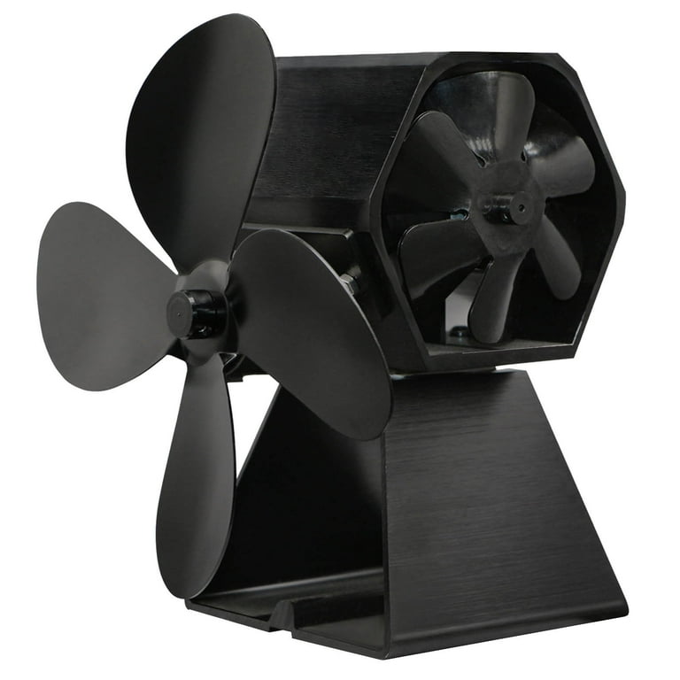 Jikolililili Stove Fan Wood Stove Fans Fireplace Fan Heat Powered Fan with  4 Blade Home Supplies on Clearance