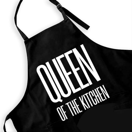 

Ihopes Funny Aprons for Women Queen of The Kitchen Ms. Apron Women Birthday Gift Gifts for Mom Aprons with Pockets Women Apron for Kitchen Cooking Baking C48