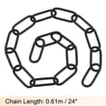 thumbnail image 2 of Uxcell 24" Long Hook Rings Connectors Pendant Light Fixture Chain Black 1 Set, 2 of 5